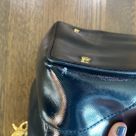 Tory Burch matching navy bag and wallet - Picture 12 of 15